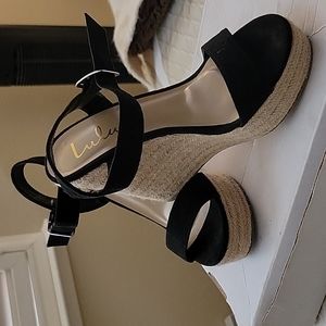 Black Wedges by Lulus